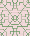 Trellis Wallpaper, Pink