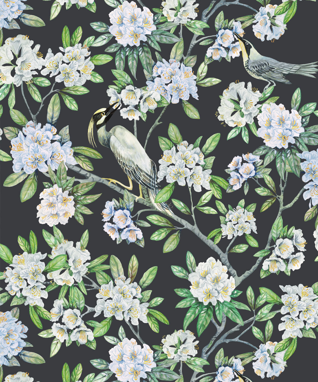 Victoria Wallpaper, Charcoal