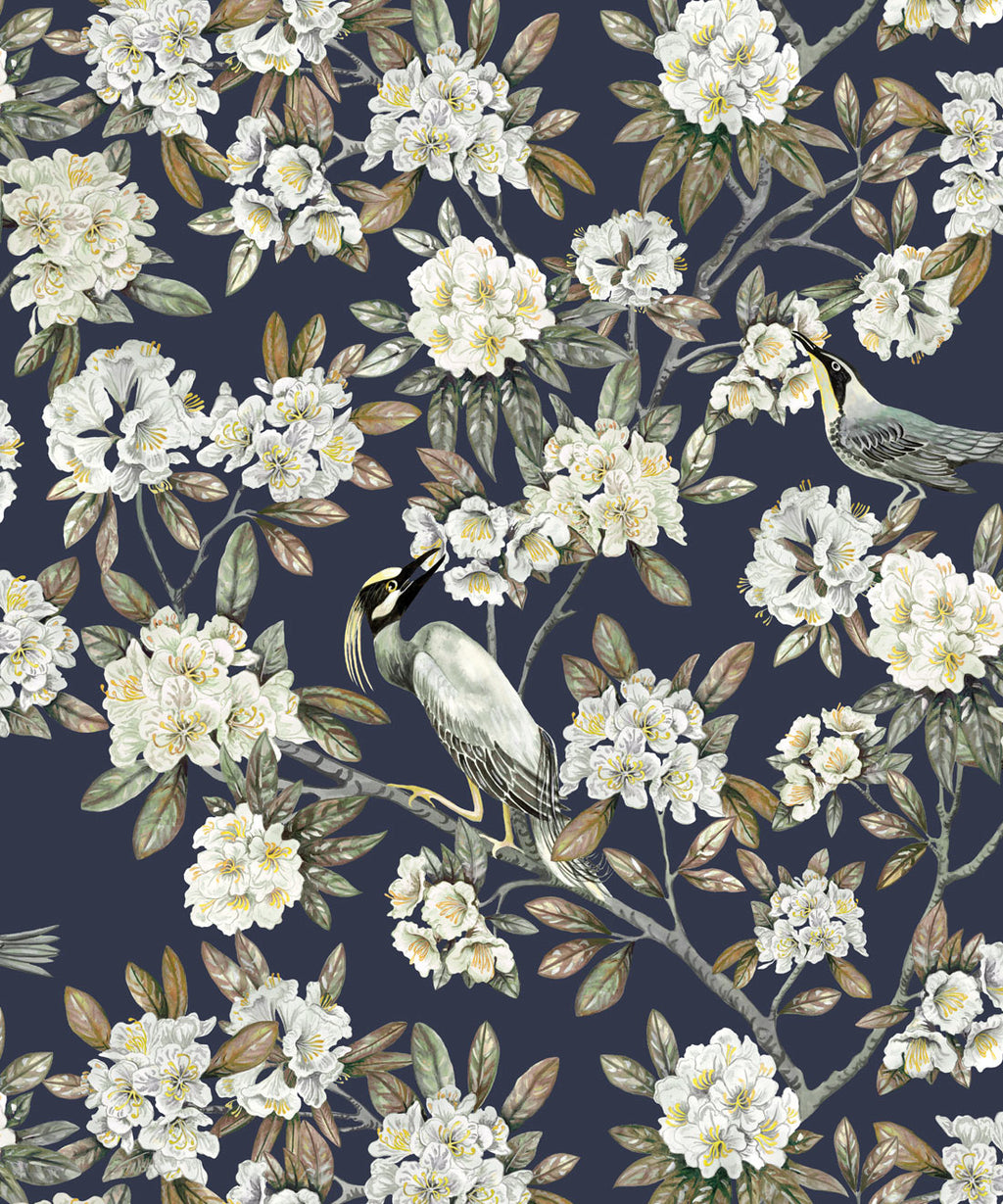 Victoria Wallpaper, Navy