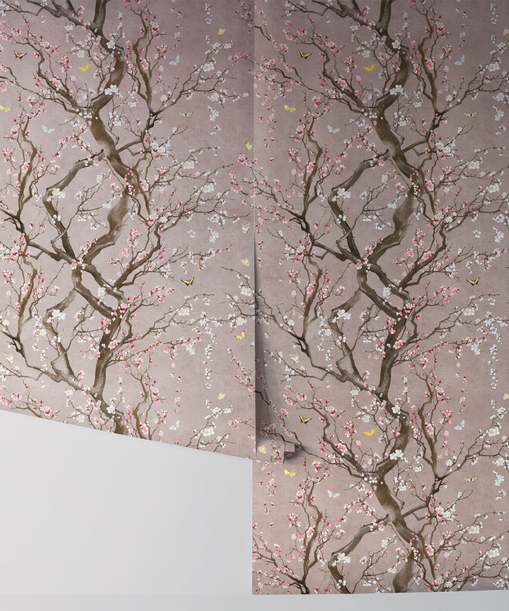 Plum Blossom Wallpaper, Lavender