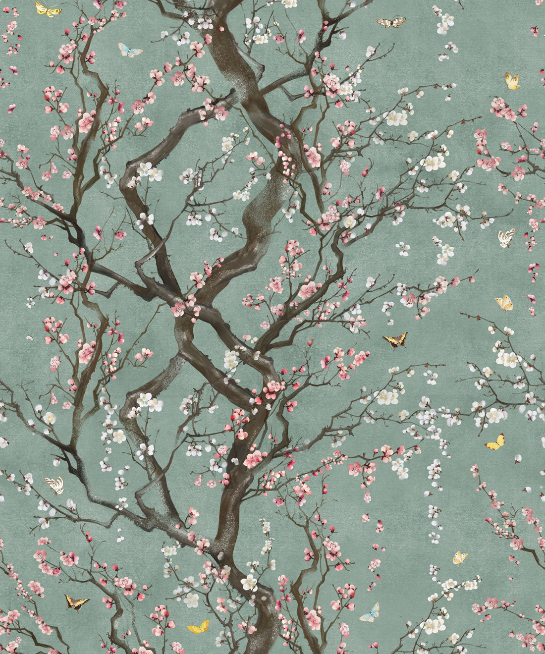 Plum Blossom Wallpaper, Peacock