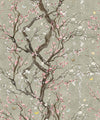 Plum Blossom Wallpaper, Silver
