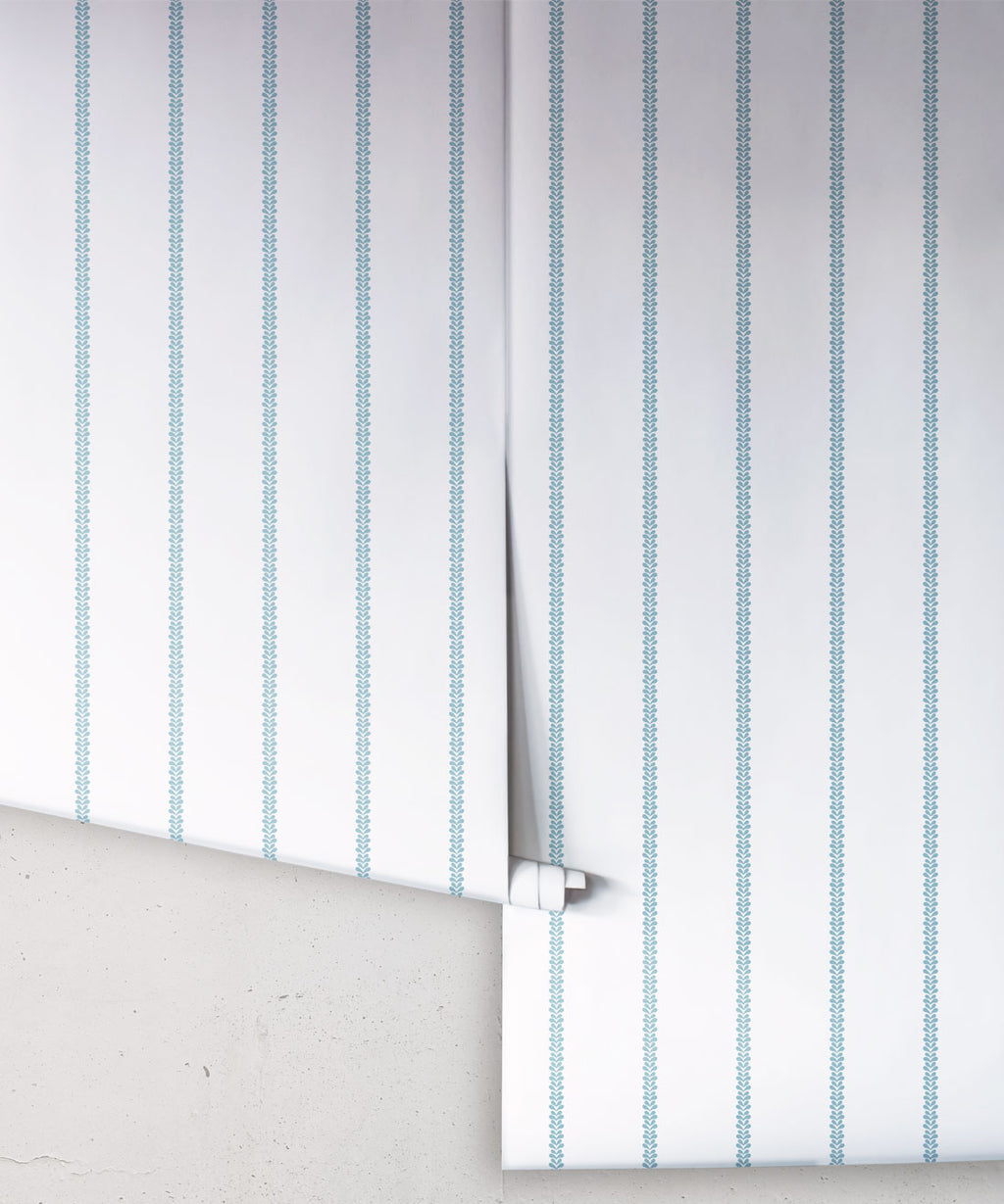 Chemin Wallpaper, Powder Blue