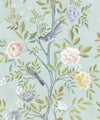 Chinoiserie Wallpaper, Aqua