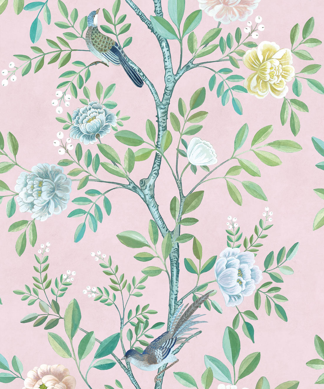 Chinoiserie Wallpaper, Blush