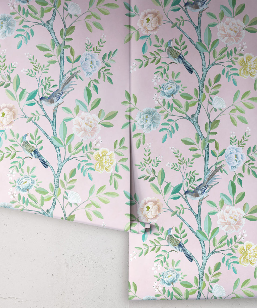 Chinoiserie Wallpaper, Blush