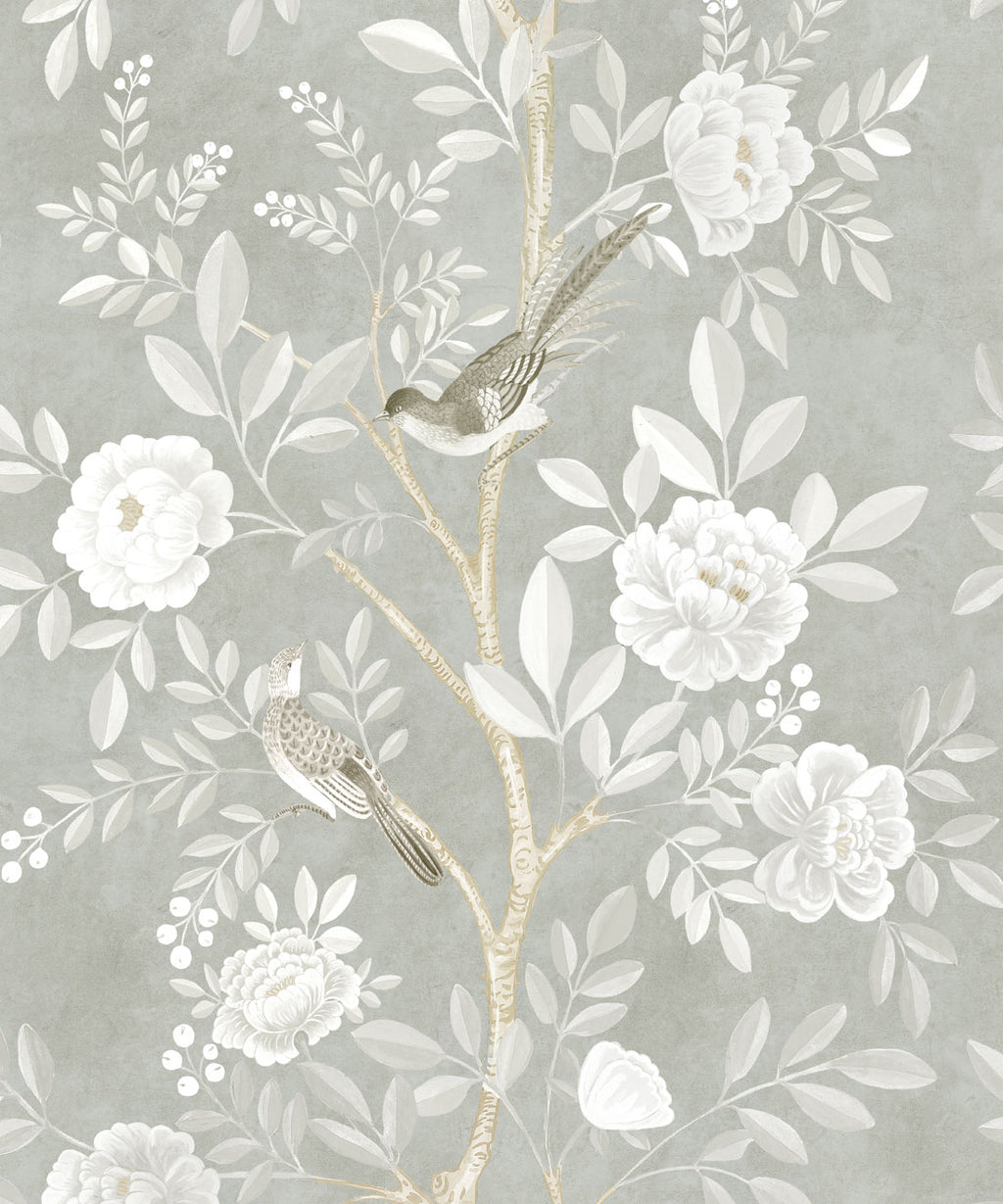 Chinoiserie Wallpaper, Linen
