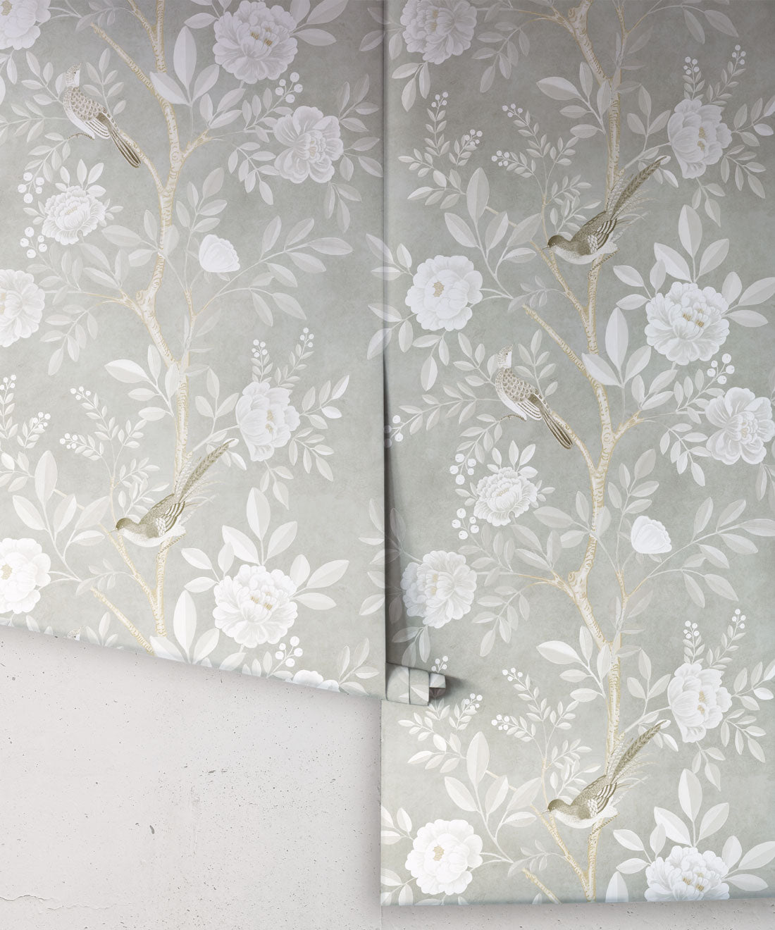 Chinoiserie Wallpaper, Linen