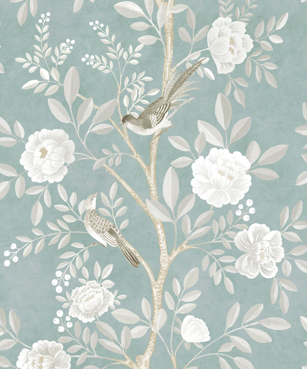 Chinoiserie Wallpaper, Milk Green