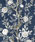 Chinoiserie Wallpaper, Royal Blue