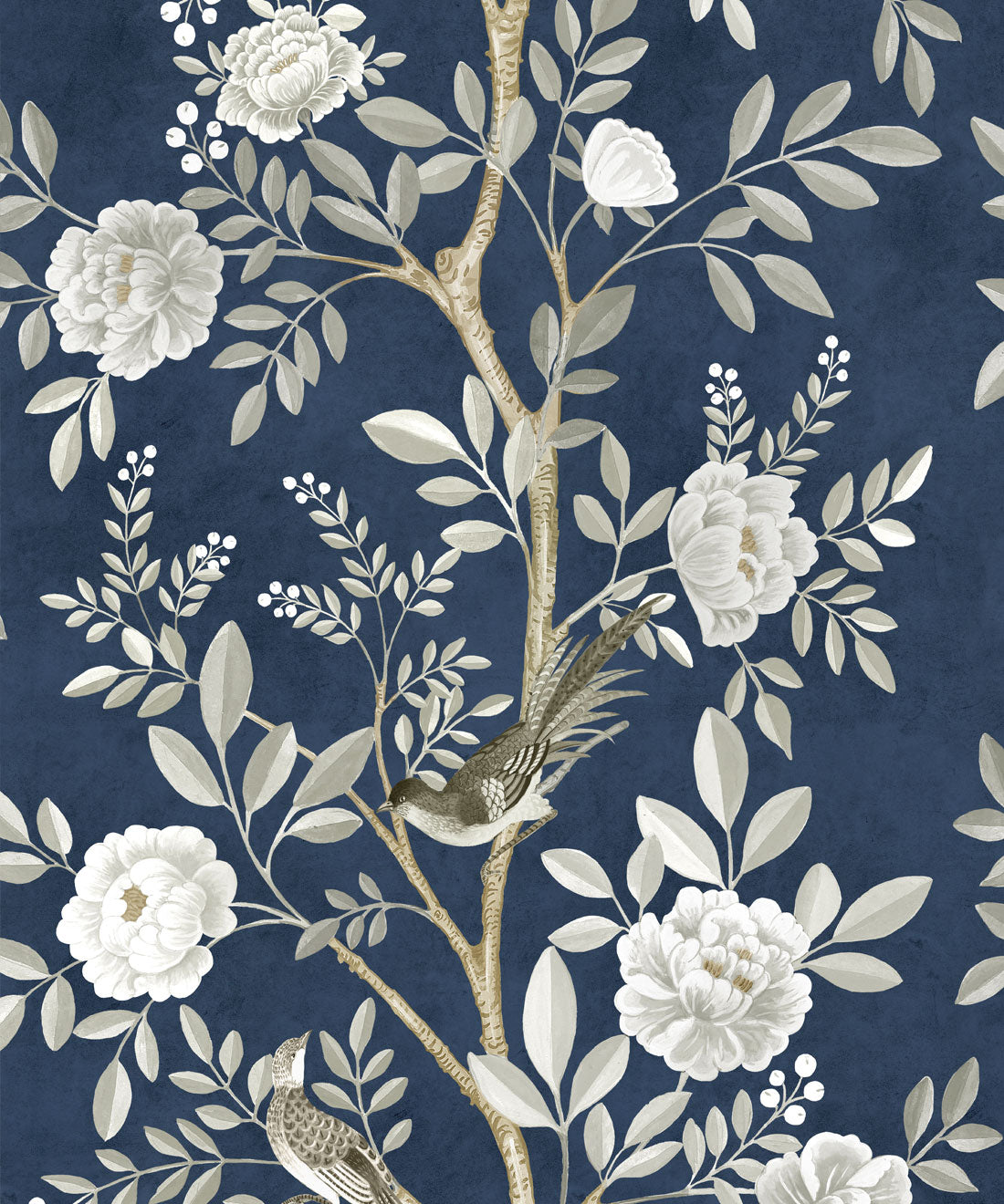 Chinoiserie Wallpaper, Royal Blue