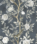 Chinoiserie Wallpaper, Navy