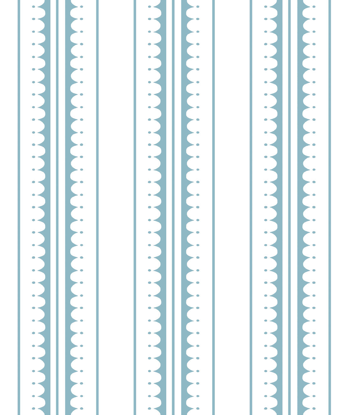 Coquille Wallpaper, Powder Blue