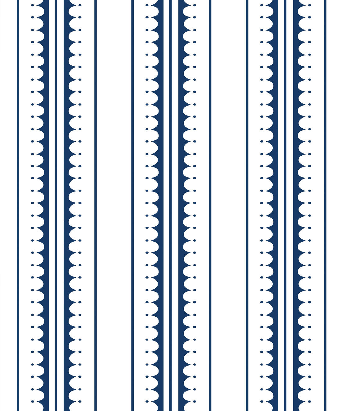 Coquille Wallpaper, Royal Blue