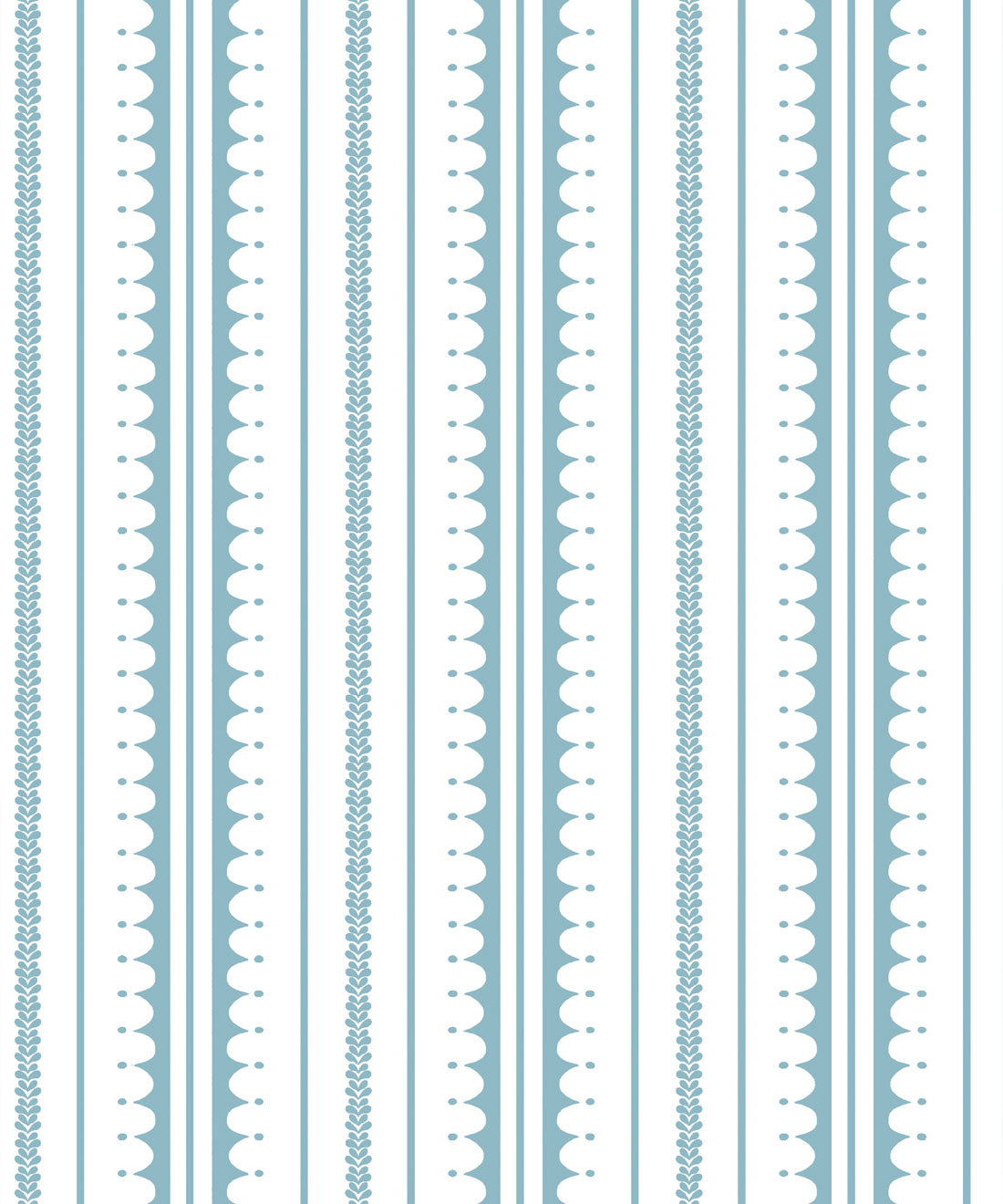 La Grand Coquille Wallpaper, Powder Blue