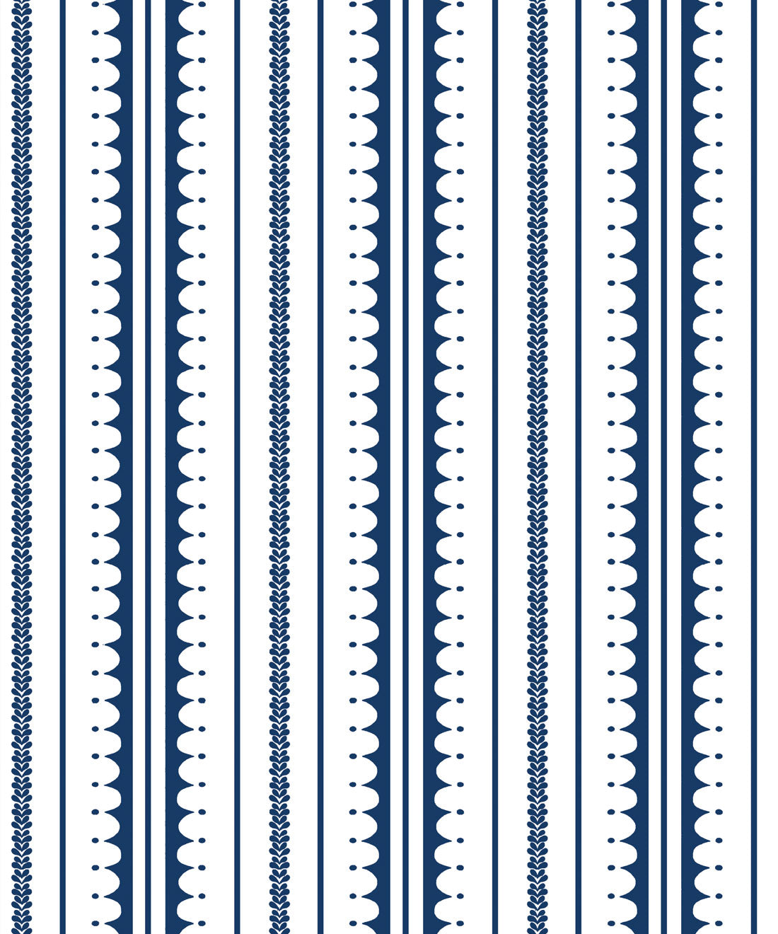 La Grand Coquille Wallpaper, Royal Blue