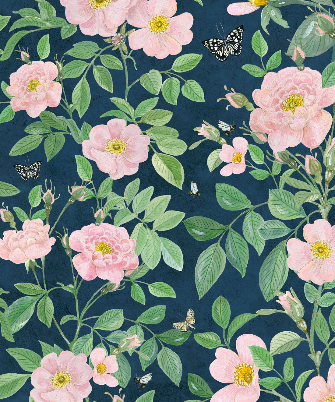 Rosa Wallpaper, Rose Pink