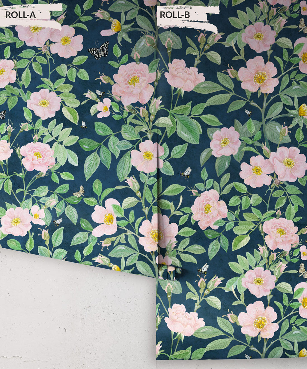 Rosa Wallpaper, Rose Pink