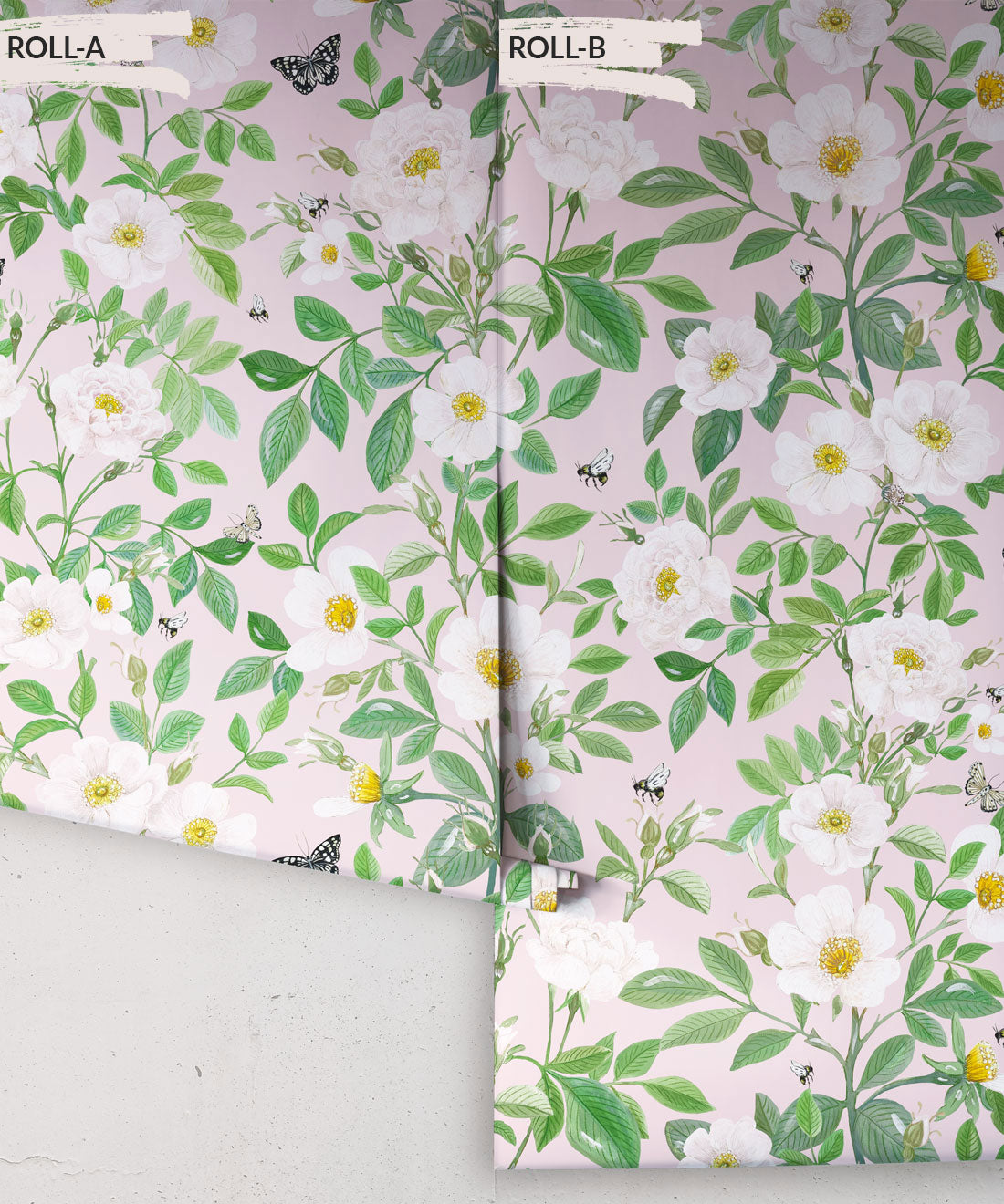 Rosa Wallpaper, Blush