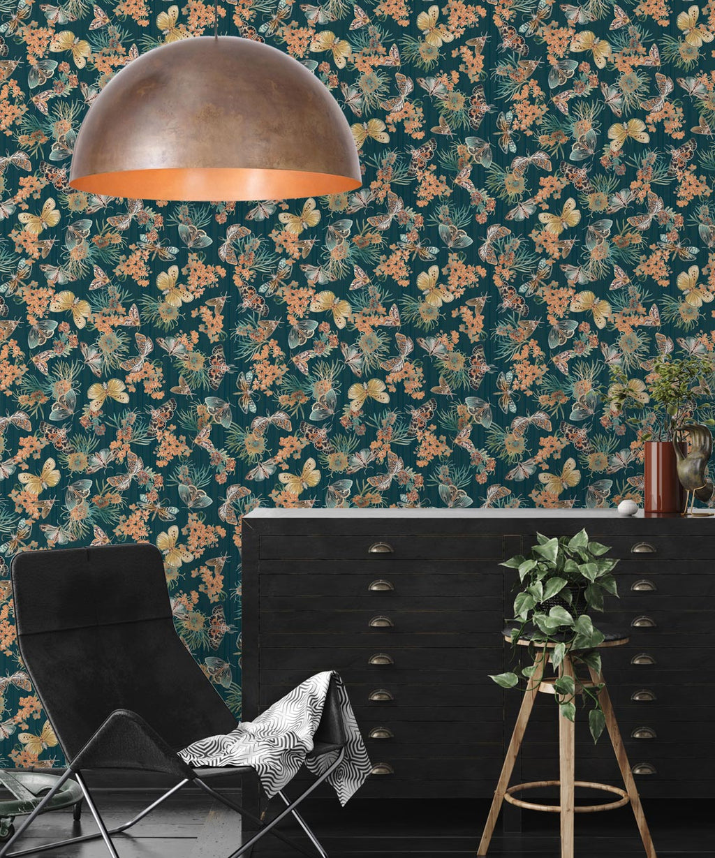 Moth Wallpaper, Deep Ocean