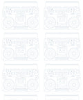 Boom Box Wallpaper, Pale Blue