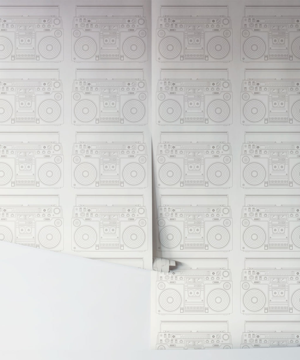 Boom Box Wallpaper, Retro