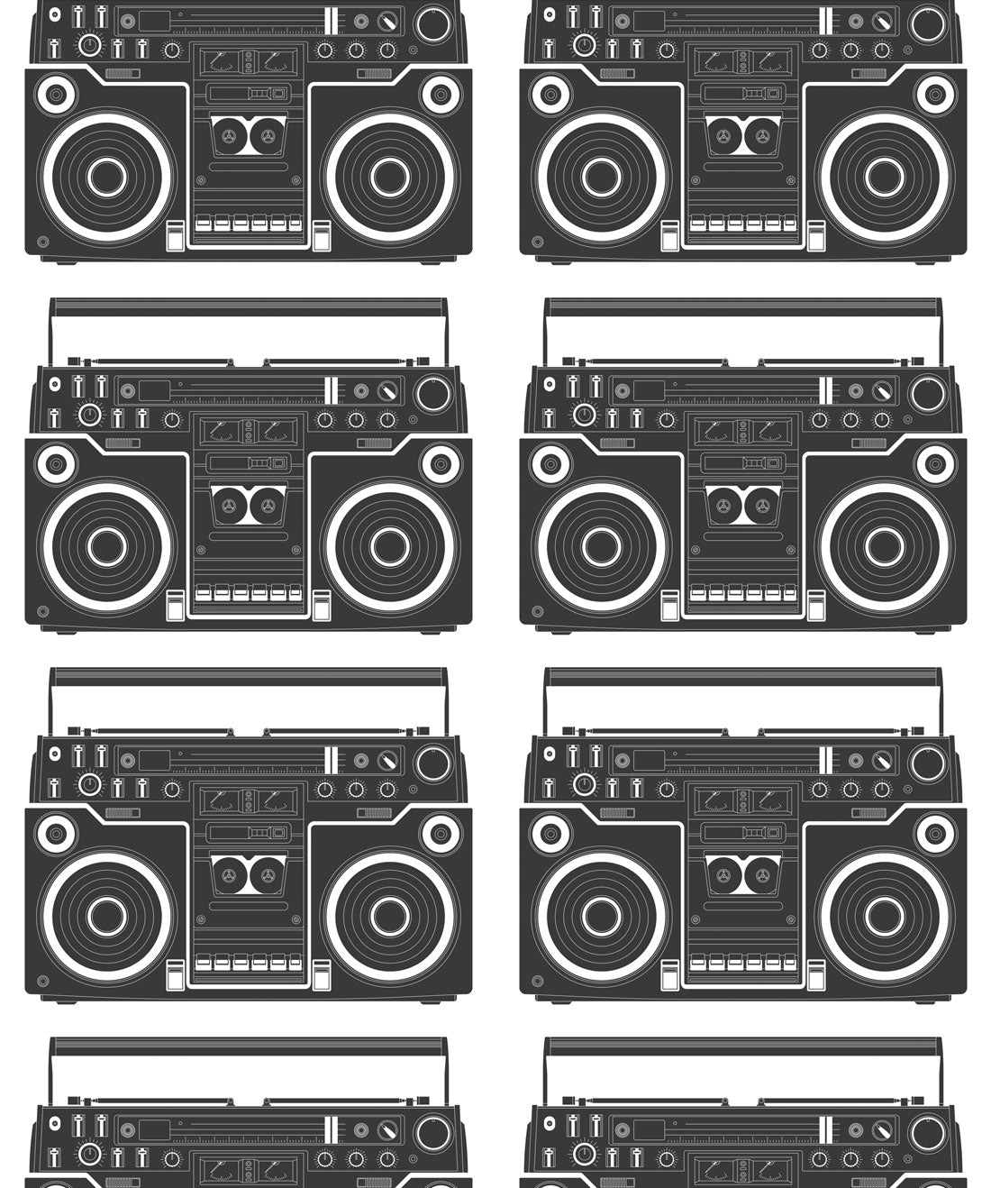 Boom Box Wallpaper, Solid