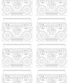 Boom Box Wallpaper, White
