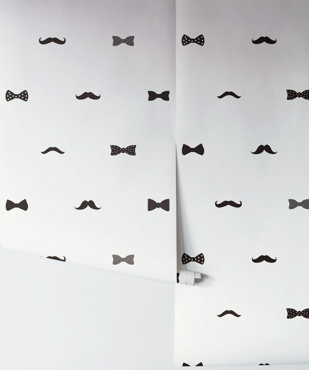 Bow Ties & Mustaches Wallpaper