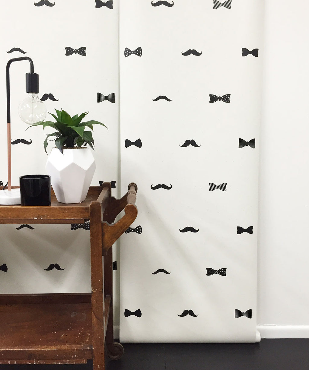 Bow Ties & Mustaches Wallpaper