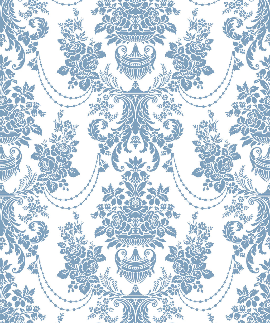 Imperial Wallpaper, Dusk Blue