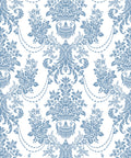 Imperial Wallpaper, Dusk Blue