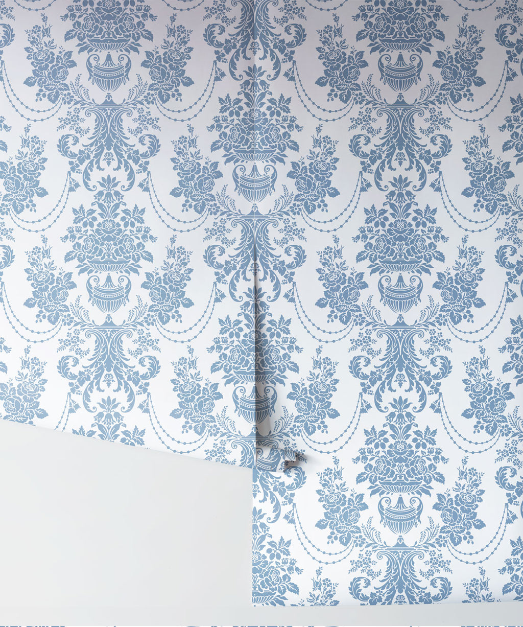 Imperial Wallpaper, Dusk Blue