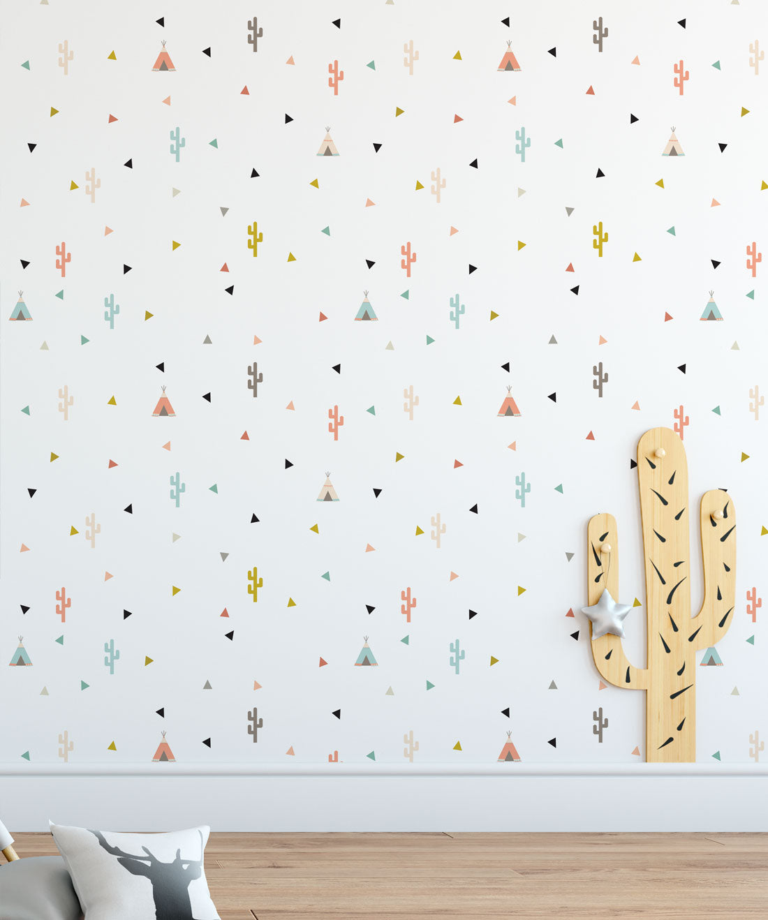 Teepee & Cactus Wallpaper