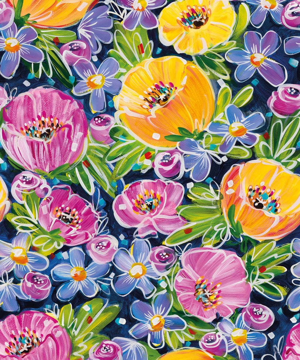 Peony Poppies Wallpaper