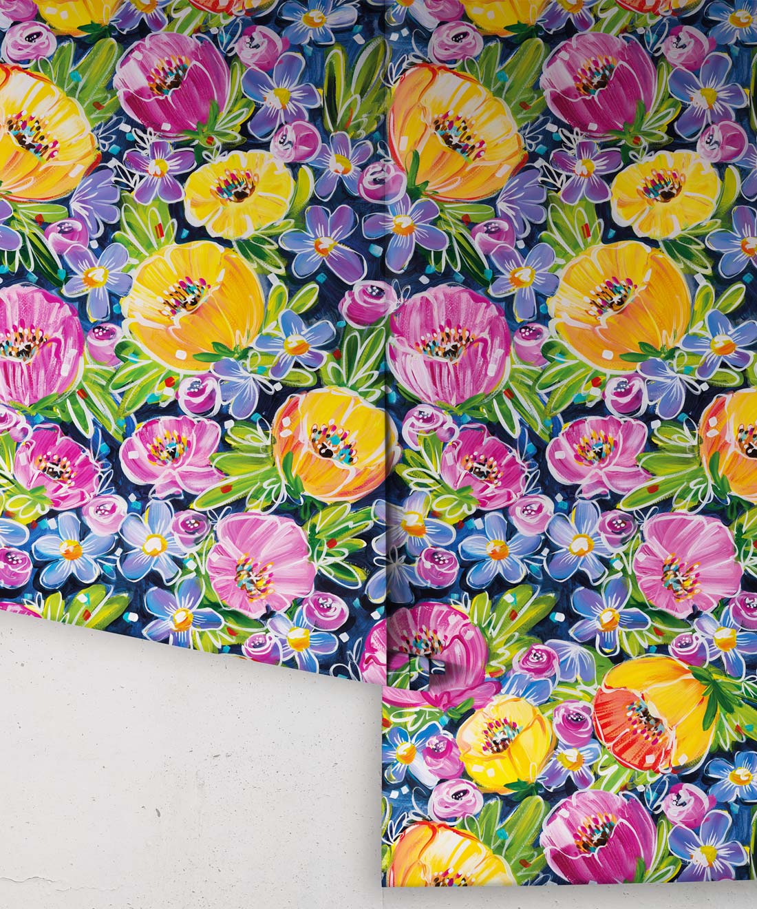 Peony Poppies Wallpaper