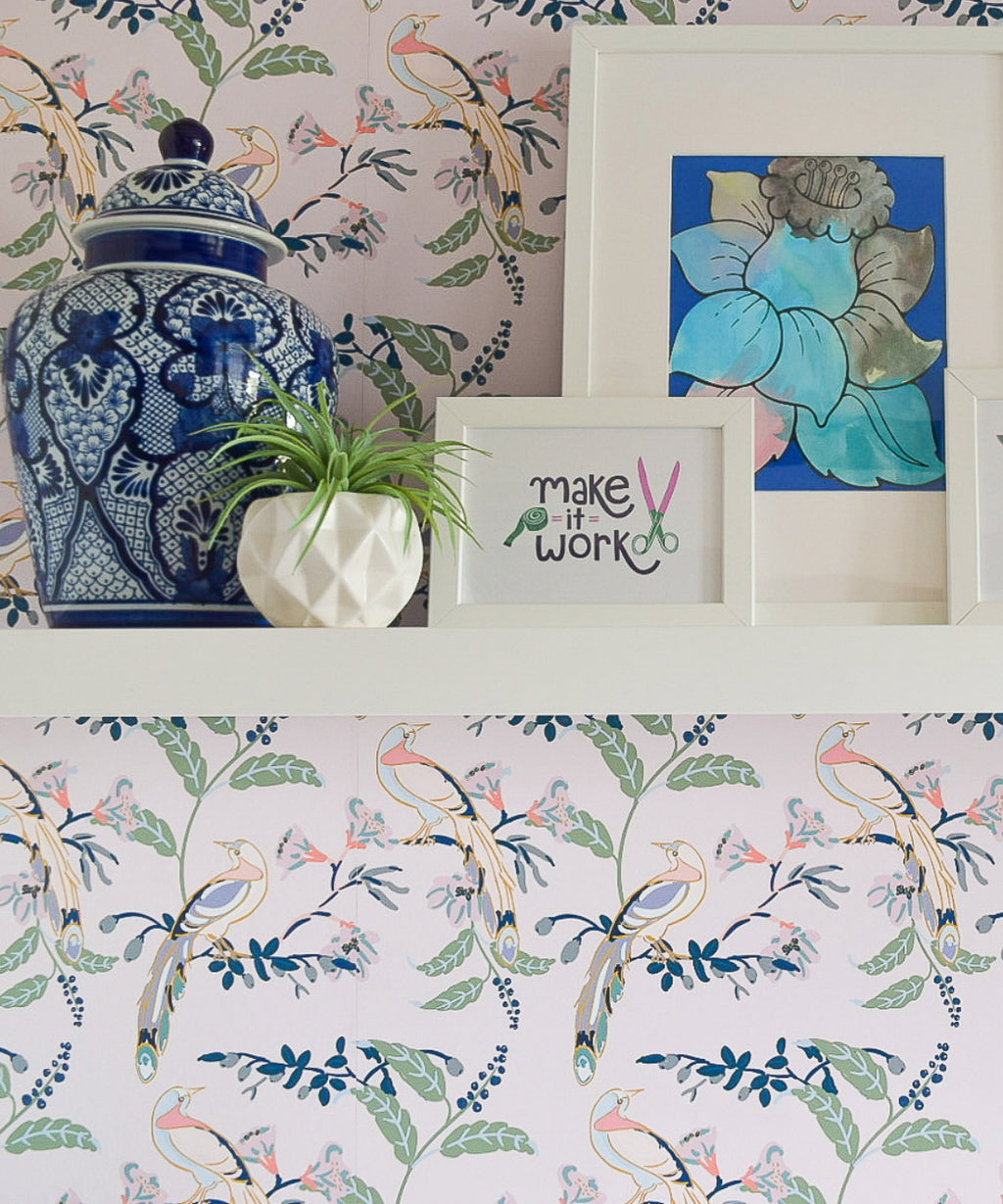Birds Of Paradise Wallpaper, Pink Lady