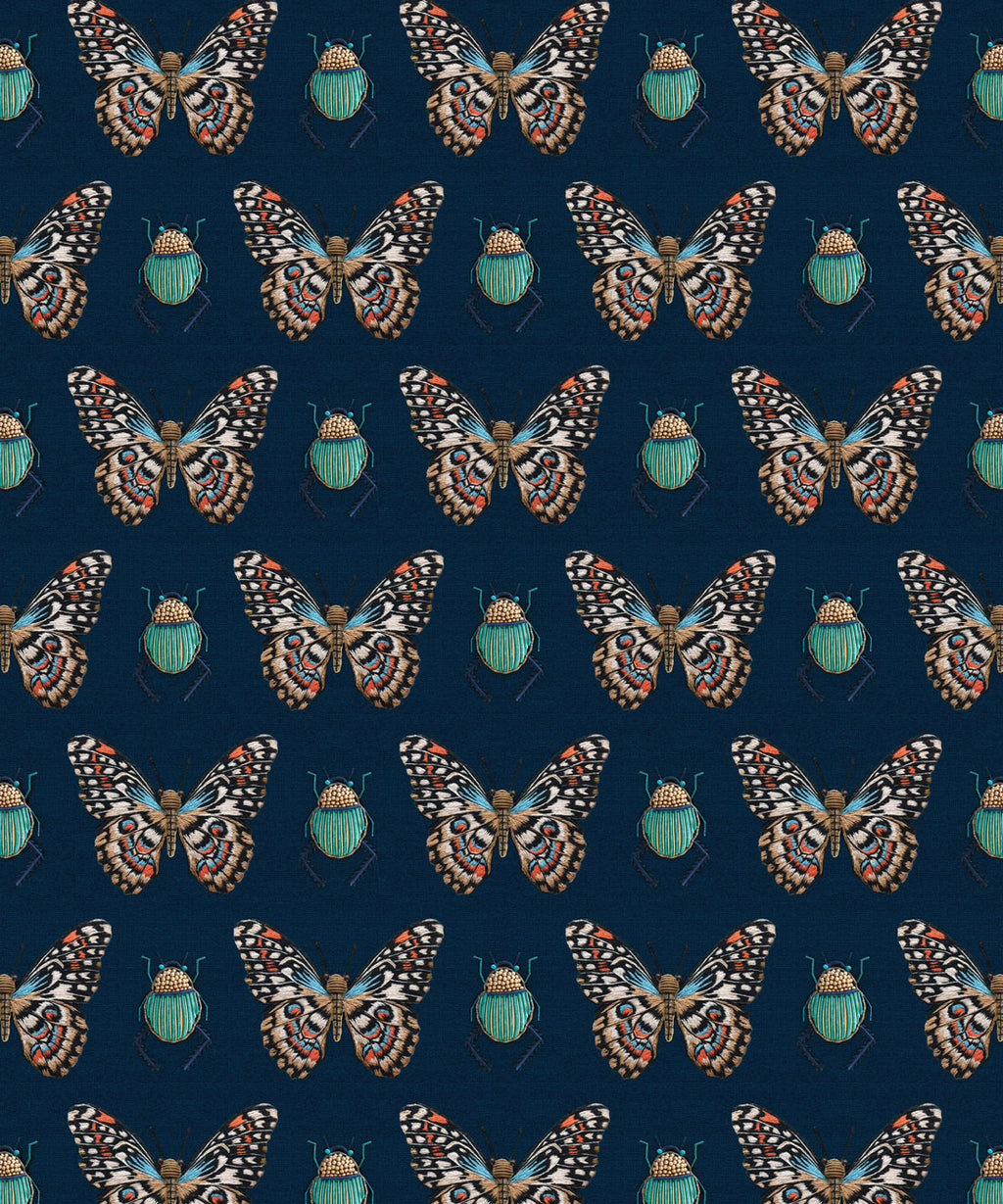 Beetle & Butterfly Wallpaper