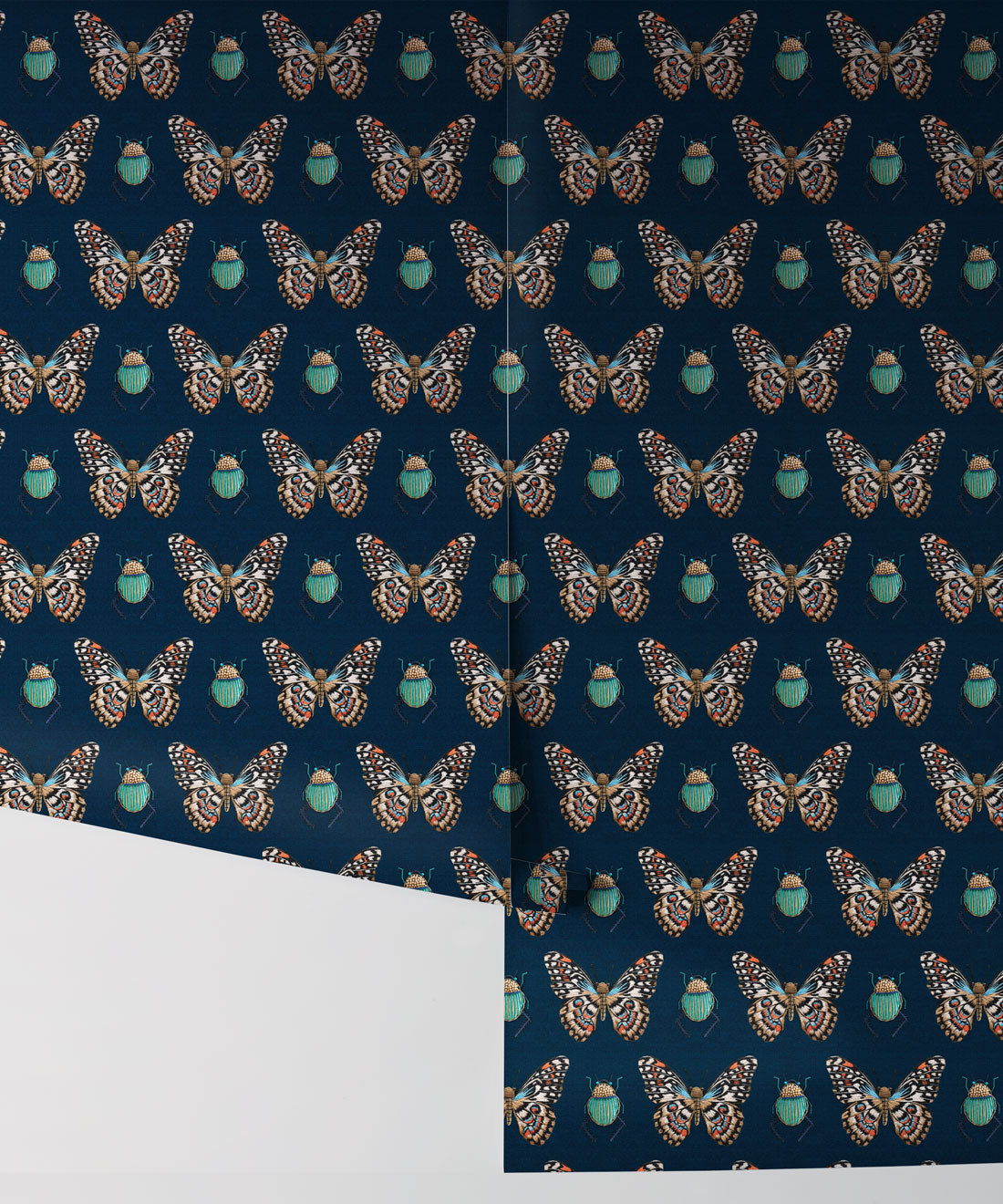 Beetle & Butterfly Wallpaper