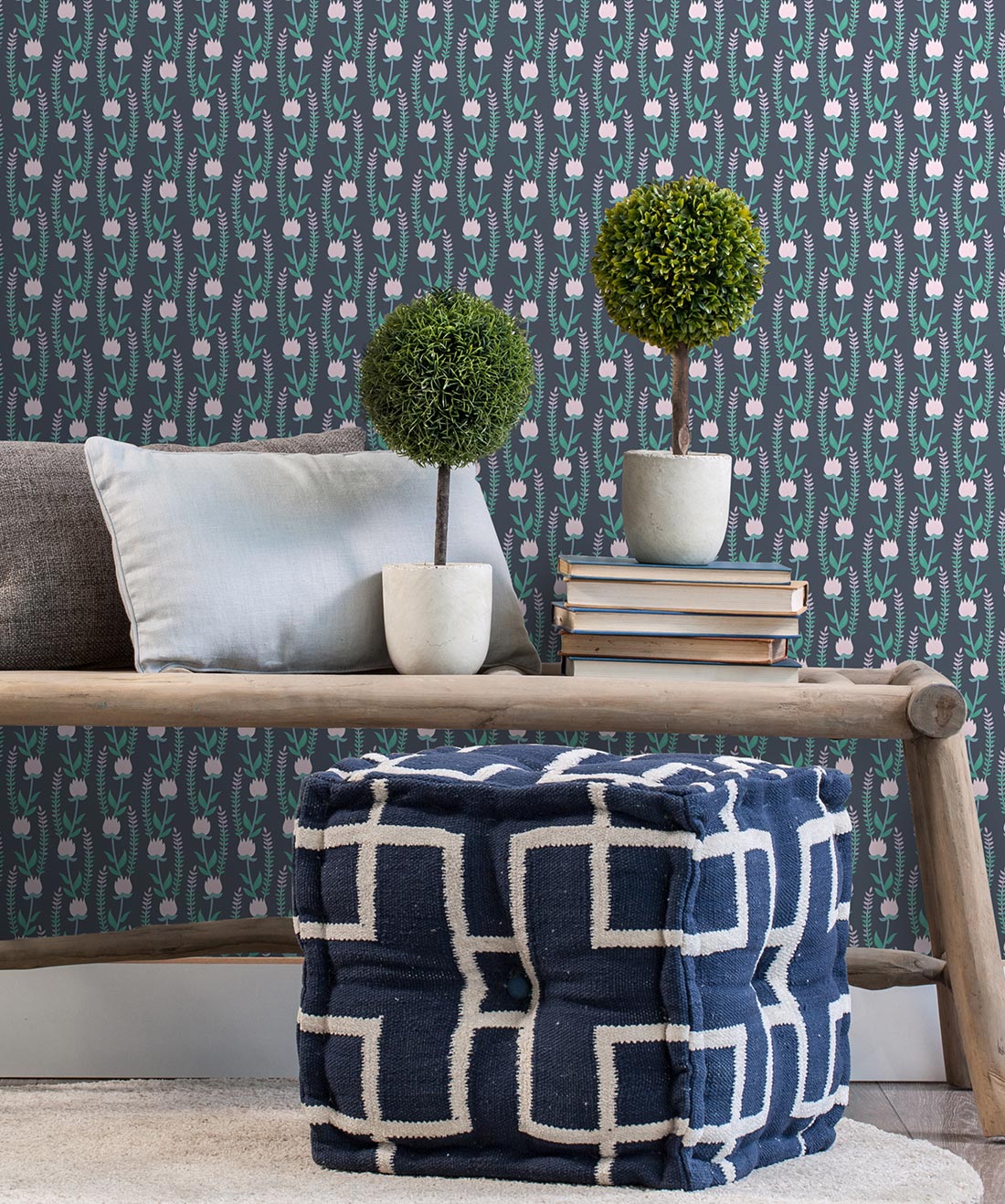 Clover Fields Wallpaper, Soft Lavender