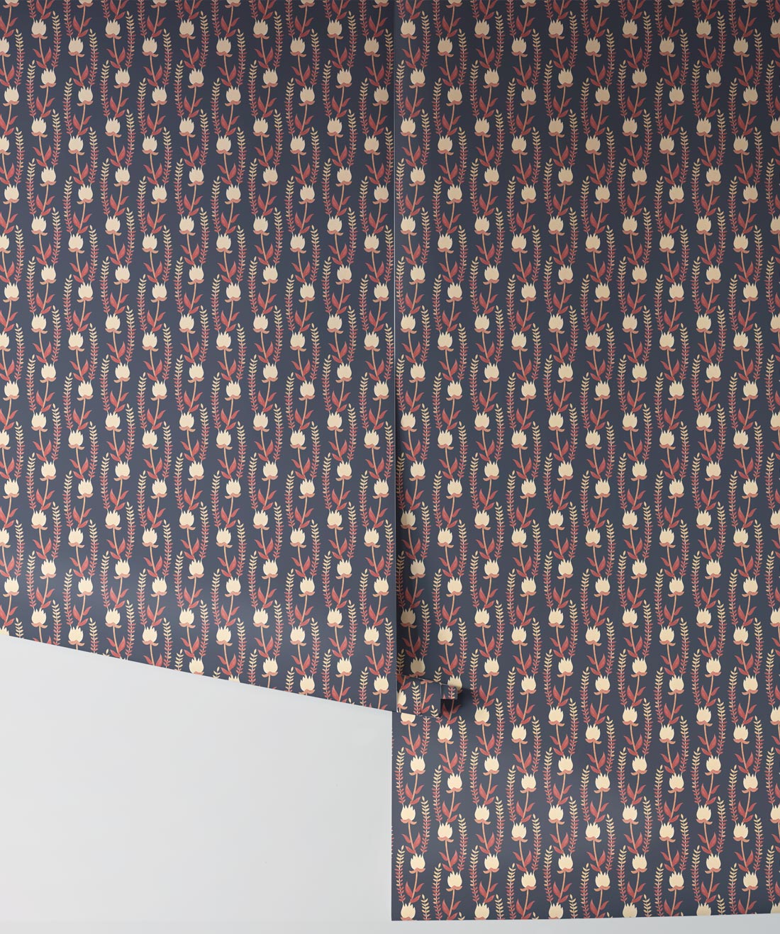 Clover Fields Wallpaper, Terracotta
