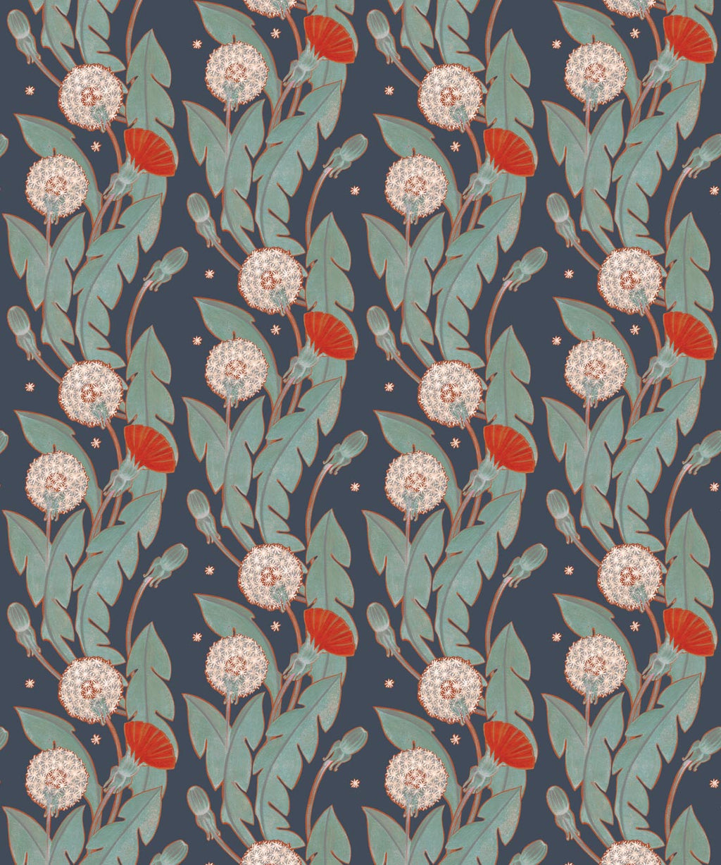 Dandelions Wallpaper, Deep Autum Night