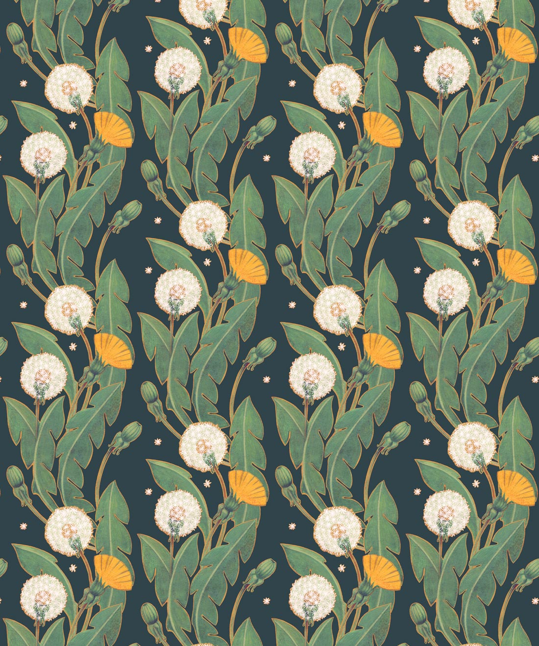Dandelions Wallpaper, Summer Nights