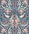 Bellbirds & Iris Wallpaper, Blue Hydrangea
