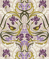 Bellbirds & Iris Wallpaper, French Lavender