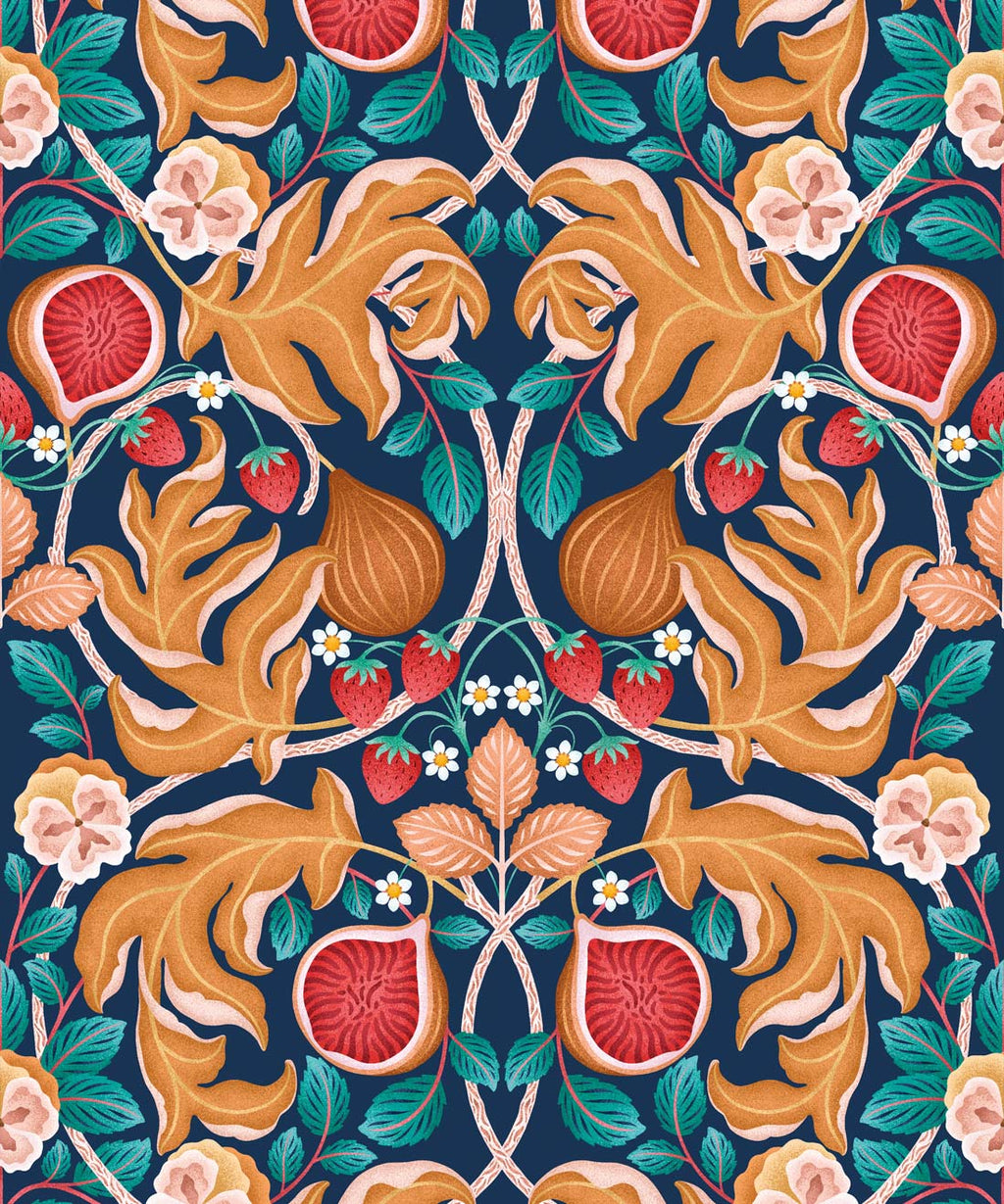 Figs & Strawberries Wallpaper, Imperial