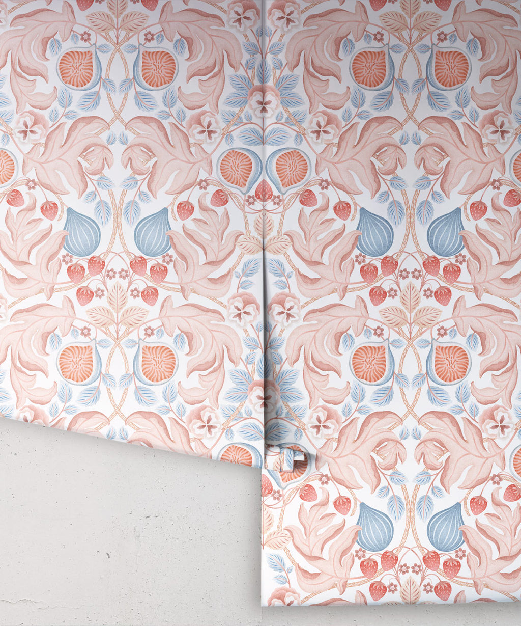 Figs & Strawberries Wallpaper, Light