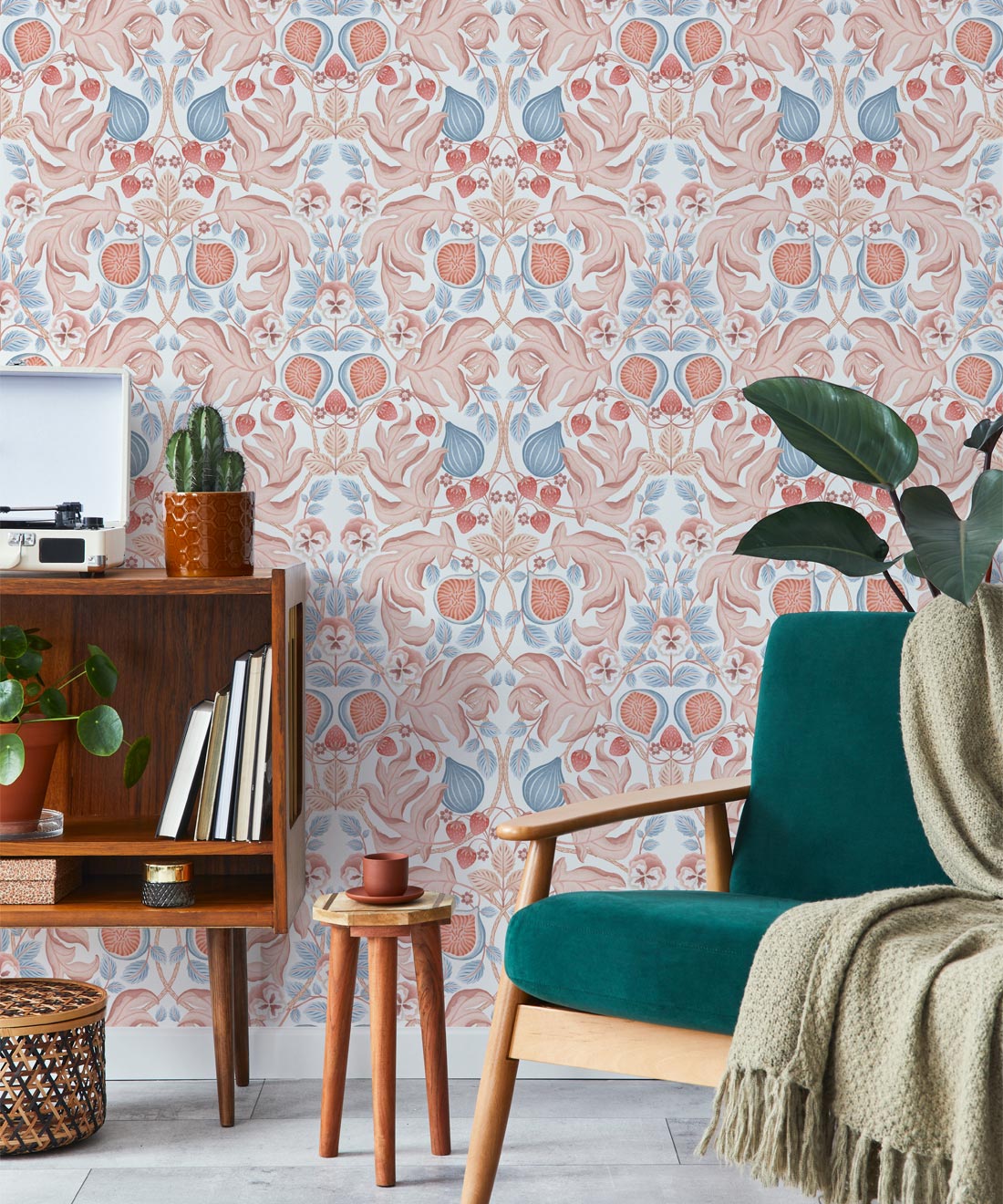 Figs & Strawberries Wallpaper, Light
