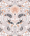Huia & Chrysanthemum Wallpaper, Ivory