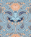 Huia & Chrysanthemum Wallpaper, Slate Blue